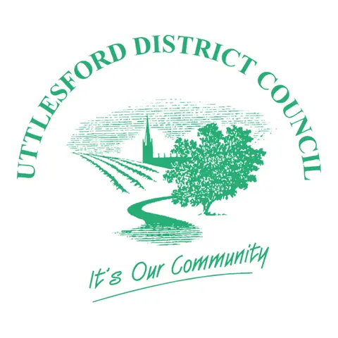 Logo of Uttlesford District Council.